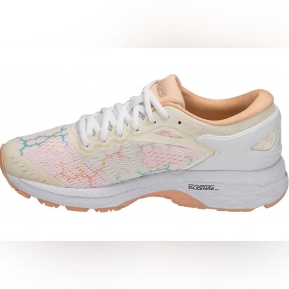 NIB ASICS Gel Kayano 24 Lite Show white/apricot ice sz 8 NWT - Picture 2 of 16